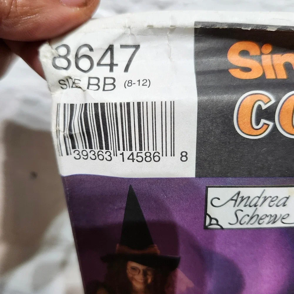 Simplicity Vtg 90s Costume Sewing Pattern Bundle‎ Halloween Cosplay Witch Genie